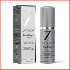 EYELID CLEANSER Foaming Scrub Natural pH Balanced Solution 1.7 Fl Oz ZOCUFOAM