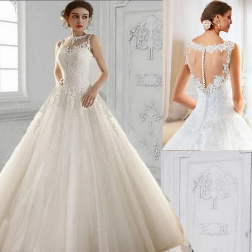 Lace 100% Silk Wedding Dresses