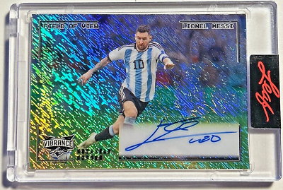 2023 Leaf Vibrance LIONEL MESSI Argentina Field Of View Autograph