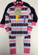 Kirkland Girls 3 Piece Organic Cotton Pajama Sets HEARTS/OWL Size 6