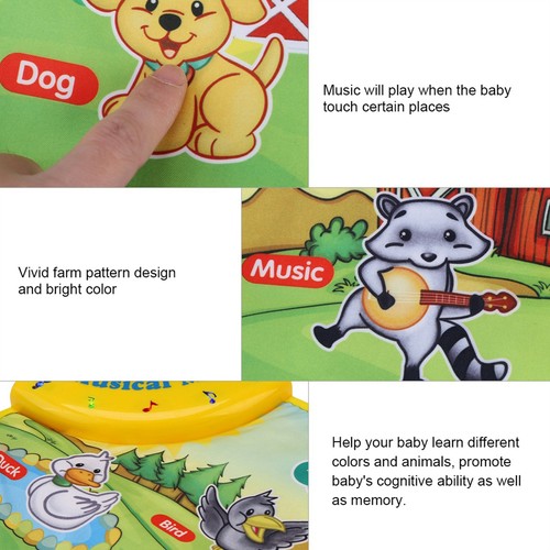 Baby Music Toy Play Mat Dance Mat Toys Crawling Pad Kids Dancing Blanket NEW - Picture 5 of 18