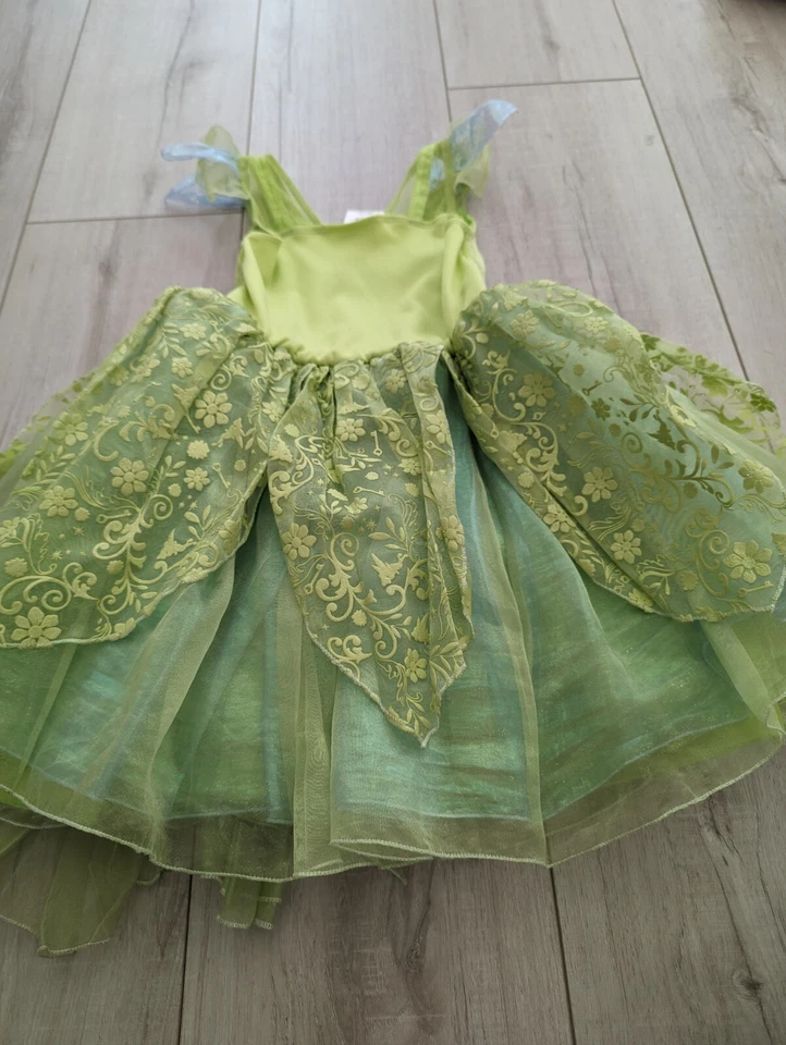 Disney Store Tinker Bell Disfraz Vestido Niño Niñas Talla 3T/3 Años Verde Foto 4 de 4
