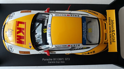 Porsche 911 (997) GT3 Cup 2007 – AUTOart 1/18 – édition Limitée TRÈS RARE – Jaune