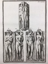 Antiquités Romaines à Paris 1761 Statue Antique Rome Archéologie Romaine