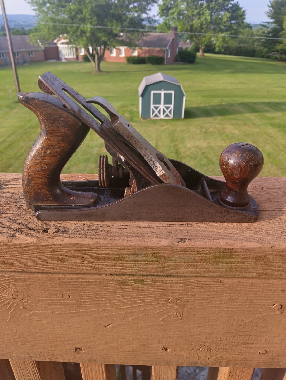 Vintage Stanley Bailey No 4 Hand Plane Rosewood Tote And Knob eBay
