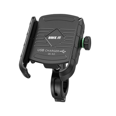 Bike-It Compact Phone Holder & USB Charger (IP66 Waterproof / Quick Charging)