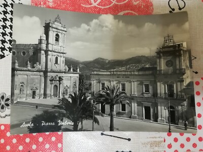 AVOLA - PIAZZA UMBERTO I - VINTAGE POSTCARD 1960