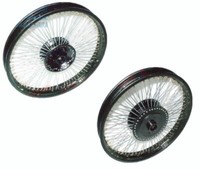 "Passt Royal Enfield 80 SS Felge Schwarz 19\" Scheibenrad Vorne Hinten Gec"