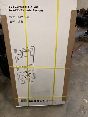 Swiss Madison 2x4 Concealed In-Wall Toilet Tank Carrier System SM-WC424 