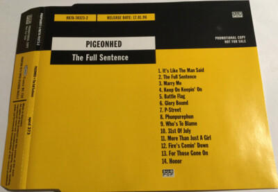 CD, Album, Promo Pigeonhed - The Full Sentence