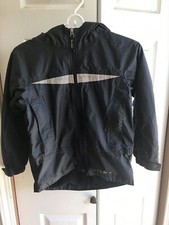 Youth LL Bean Full Zip Windbreaker Black 3m Hoodie RARE Size Small 8