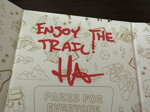 Parks Roll & Hike Board Dice Game Keymaster 2024 Autographed By Designer Gen Con - Picture 3 of 7