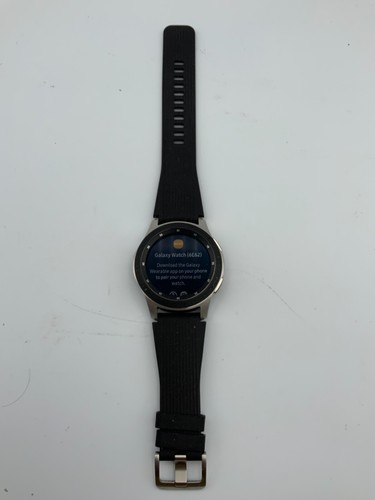 Samsung Galaxy Watch SM-R805U 46mm Silver Case Black Strap Smart Watch AT\u0026T  3329 | eBay