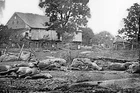 New 5x7 Civil War Photo: Trostle Barn after the Battle of Gettysburg, 1863
