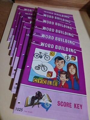PACE School Of Tomorrow Word Building Score Keys 1025-1036