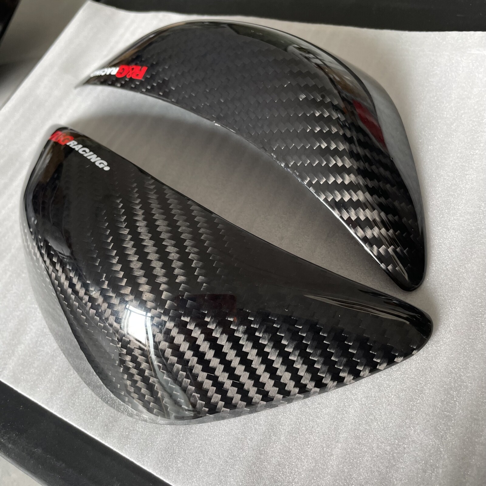 For Kawasaki ZX6R 636 2019-2024 2023 real carbon fiber tank sliders decal cover 