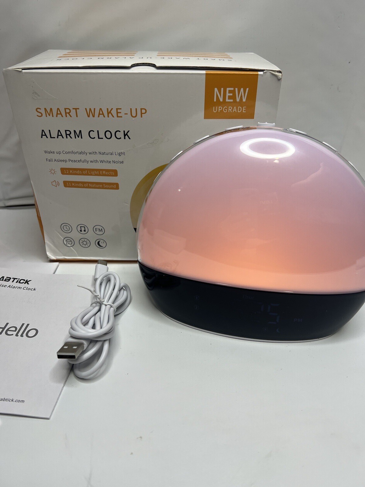 CABTICK Bluetooth Sunrise Smart Wake-up Light Alarm Clock-image