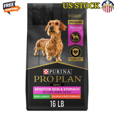 Sensitive Stomach Dog Food Salmon Rice High Protein Kibble 16lb Small Breed New