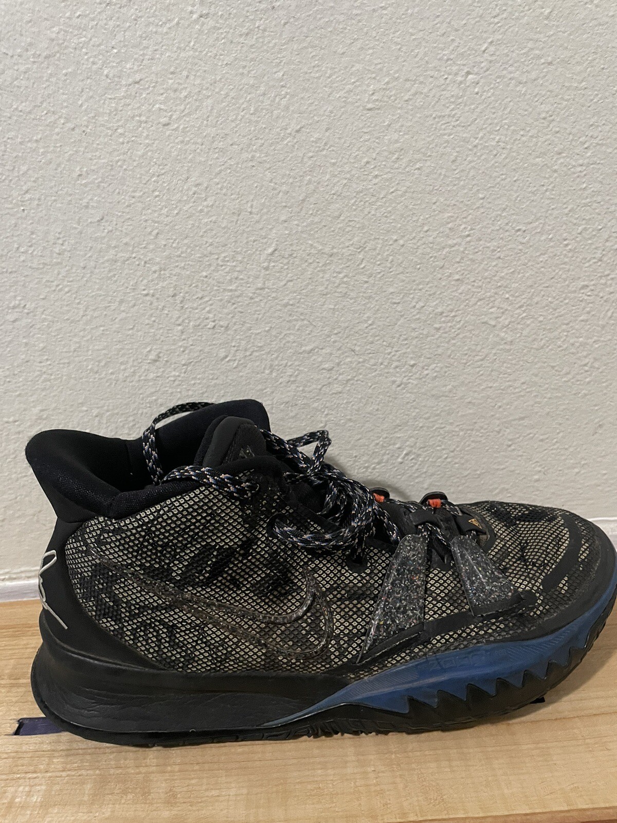 Nike Kyrie 7 Grind Black/Lime Ice Basketball Shoes Size 8.5 (CQ9326007