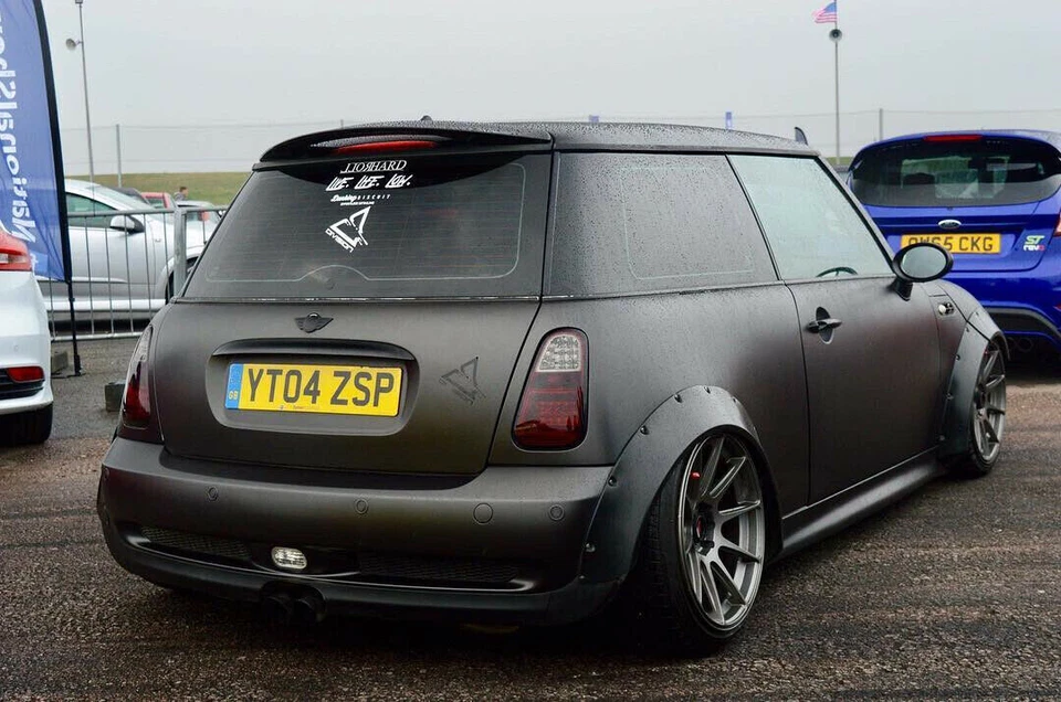 Mini Cooper Fender Flares CONCAVE Wide Body Wheel Arches 70mm 4pcs set - Image 3 of 4