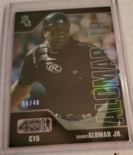 2002 Upper Deck 40 Man - SANDY ALOMAR JR. - Electric Rainbow Foil #405  #d 16/40