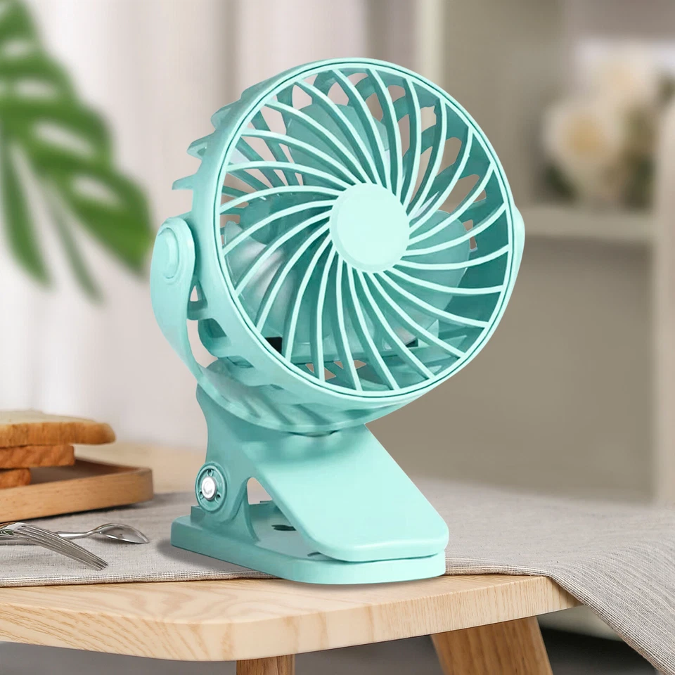 USB charging clip fan can be clipped with adjustable Angle handheld fan - Image 3 of 4