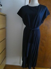 Shein navy detailed pleated dress size Large