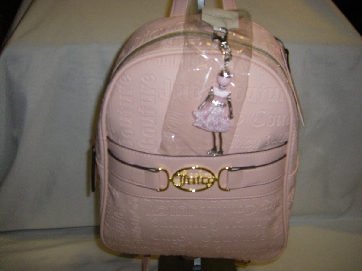 Juicy Couture Deboss Macroon Medallion Mini Backpack Pink 