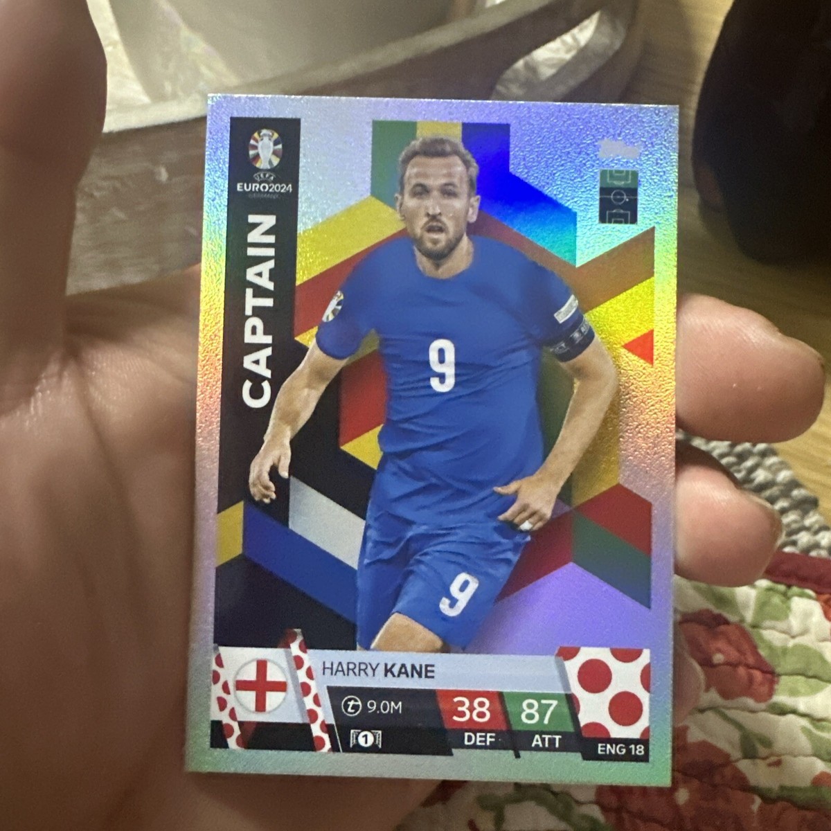 2024 Topps Match Attax UEFA Euro England Captain Harry Kane #ENG18