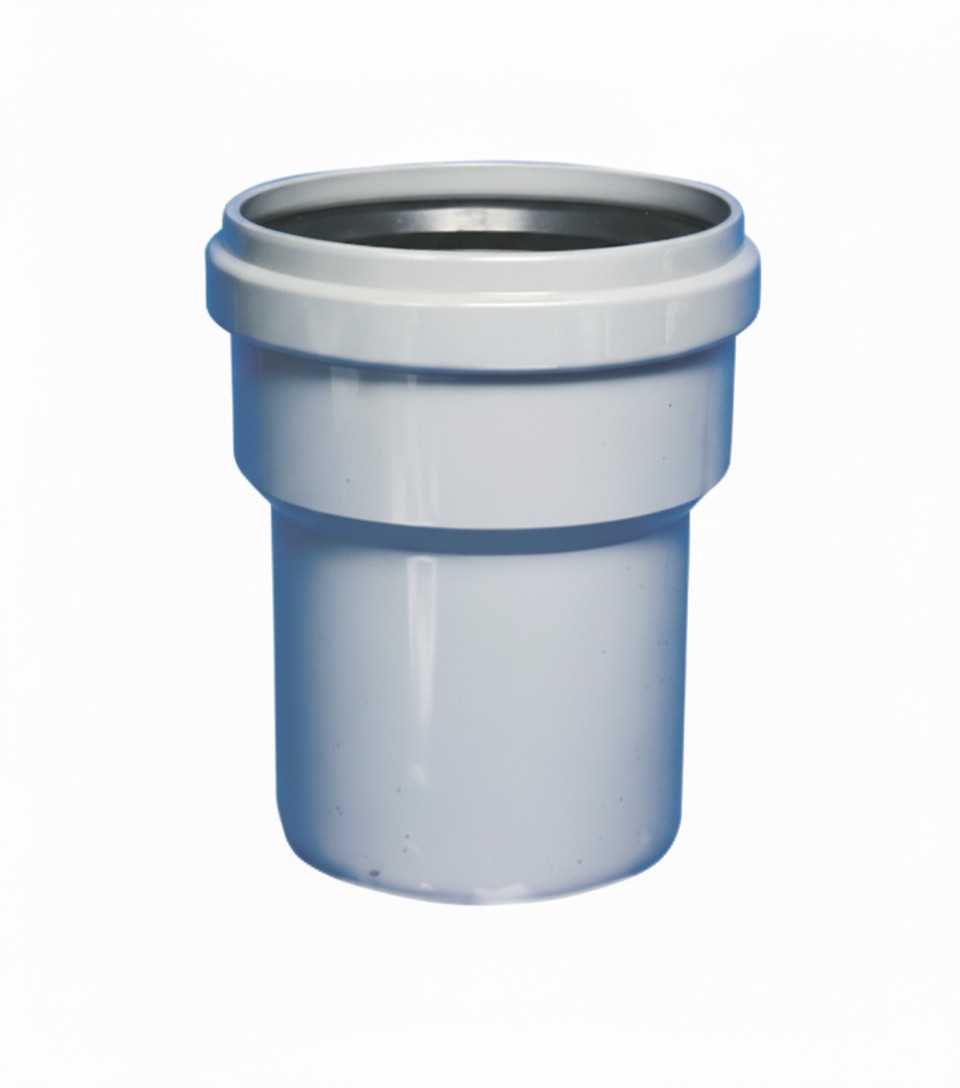 Bampi BPVPP0404 racor de paso PVC/PP con junta 40/40 mm para sistema de drenaje