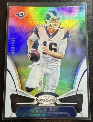 2018 Panini Certified Jared Goff #71 Mirror Silver 433/499 Rams