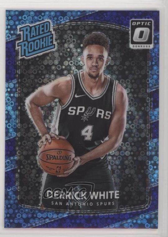 2017 Donruss Optic Rated Rookie Fast Break Purple Prizm 14/155 Derrick White 1u6