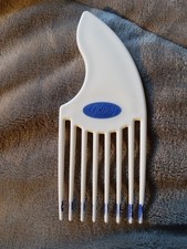 Vintage Goody Hair Pick Lift Comb Tease Retro 80s90s Colored Blue Tips White