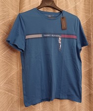 Tommy Hilfiger 100 Cotton Graphic T-Shirts Blue Men's L NWT
