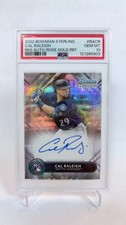 2022 Bowman Sterling Cal Raleigh RKE.Auto Rose Gold Refractor /15 PSA 10 #RA-CR