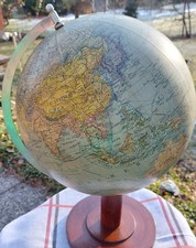 Alter Globus mit Holzfuß Columbus Verlag Paul Oestergaard Berlin Lichterfelde 