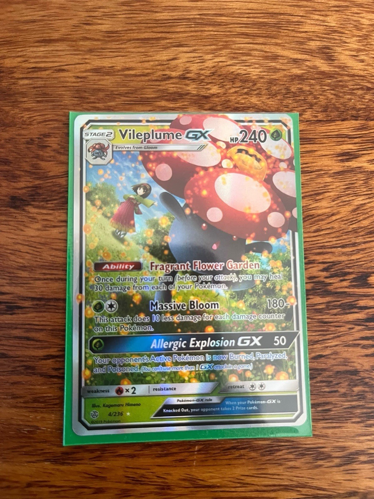 Pokémon TCG Vileplume GX Cosmic Eclipse Mint Card 4/236