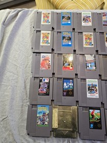 NES Cartridge Lot (40+) &ndash; Includes Gyromite, Tecmo Baseball, Tiger-Heli & More!
