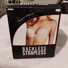 Fashion Forms Women s Adhesive Strapless Backless Bra, Beige,