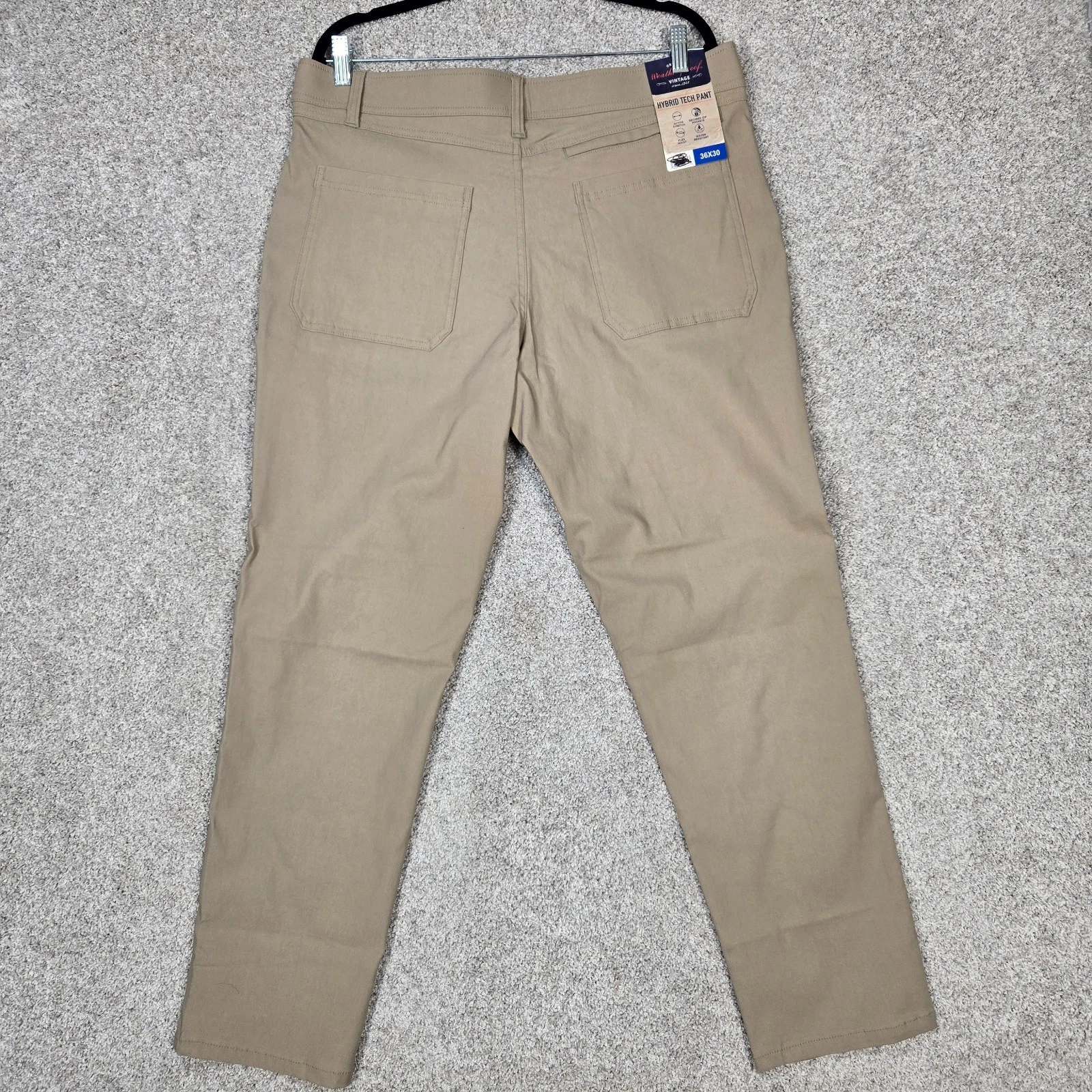 Weatherproof Vintage Men's 36x30 Pants Tan Hybrid Tech stretch NEW
Opens in a new window or tab