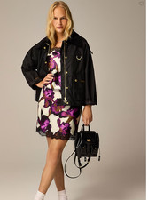 Barbour Reighton Wax Ladies Jacket -Black/Classic Tar MSRP$580 British Elegance