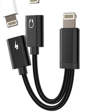 for iPhone Adapter for Headphone Jack for Apple Splitter Audio (2in1) Dual Li...