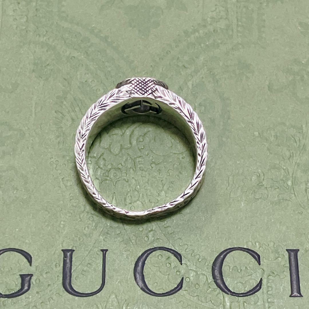 GUCCI Ring Arabesque Interlocking Silver Smoked - image 4