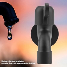 304 Stainless Steel Black Wall Mount Tap Garden Water Faucet For Bathroom Mop