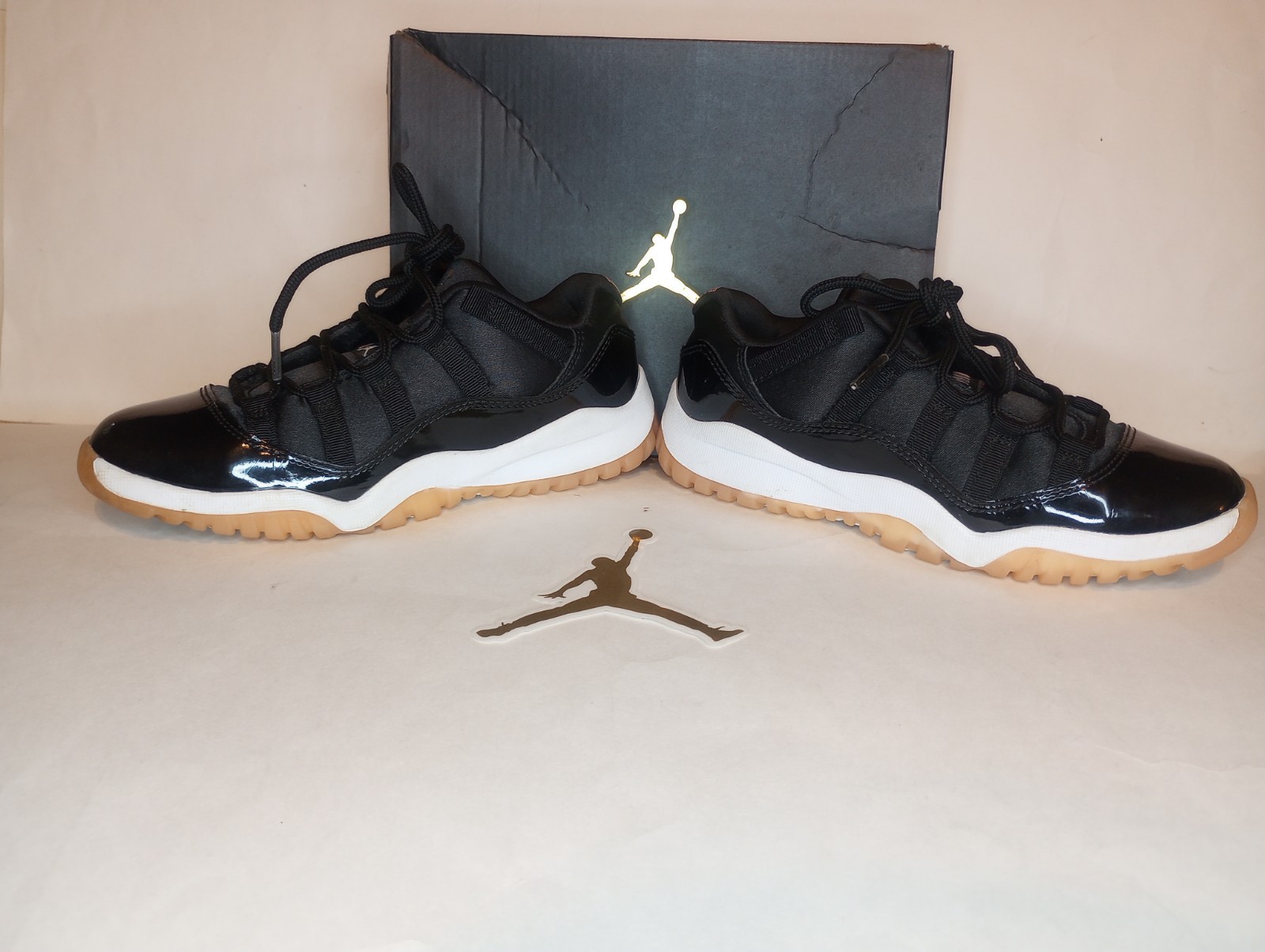Nike Air Jordan 11 Retro Low GP 'Bleached Coral' Black GS Size 1Y