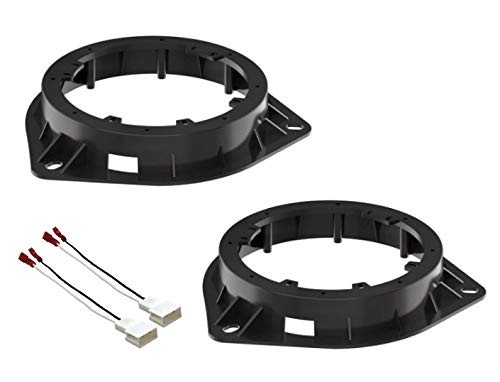 Premium 6+-Inch 6" 6.5" Front Door Speaker Install Adapter Mount Bracket Plat...