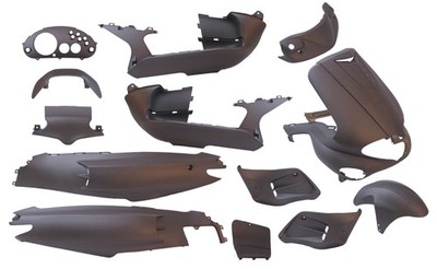 Plaatset 15-delig Edge voor Gilera Runner tot  bouwjaar 08-2005 - mat grijs