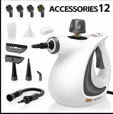 Redhut Pressurized Steamer Multi-Surface Natural Steam Cleaner with 12 pcs