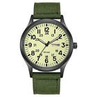 Durable Field Watch Easy Read Dial 24H Display Nylon Strap Quartz Movement