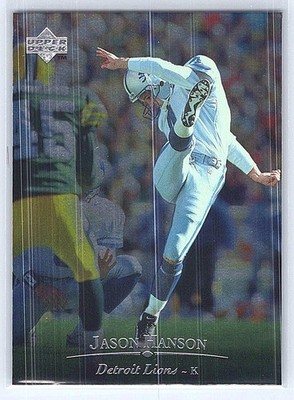 1996 Upper Deck Silver Collection #190 Jason Hanson